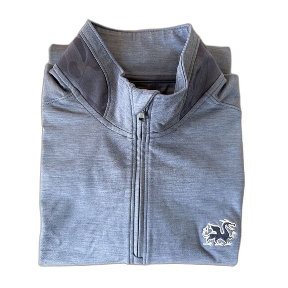 Johnnie-O Easton Prep-Formance Quarter Zip Pullover Blue Camo Collar Men’s M - Picture 1 of 11